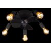 Alisha Ventilateur de plafond lumineux Luminaires Globo Lighting Noir, 5 lumières, Télécommandes