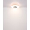 Alva Ventilateur de plafond lumineux Luminaires Globo Lighting LED Blanc, 1 lumière, Télécommandes, Changeur de couleurs