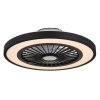 Blizzak Ventilateur de plafond lumineux Luminaires Globo Lighting LED Noir, 1 lumière, Télécommandes