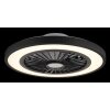 Blizzak Ventilateur de plafond lumineux Luminaires Globo Lighting LED Noir, 1 lumière, Télécommandes