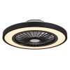 Blizzak Ventilateur de plafond lumineux Luminaires Globo Lighting LED Noir, 1 lumière, Télécommandes