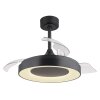 Elina Ventilateur de plafond lumineux Luminaires Globo Lighting LED Gris, 1 lumière, Télécommandes, Changeur de couleurs