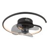 Koren Ventilateur de plafond lumineux Luminaires Globo Lighting LED Noir, 1 lumière, Télécommandes