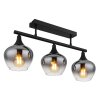 Maxy Plafonnier Luminaires Globo Lighting Noir, 3 lumières