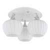 Maxy Plafonnier Luminaires Globo Lighting Chrome, Blanc, 3 lumières