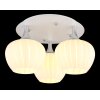 Maxy Plafonnier Luminaires Globo Lighting Chrome, Blanc, 3 lumières