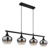 Maxy Suspension Luminaires Globo Lighting Noir, 4 lumières