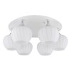 Maxy Plafonnier Luminaires Globo Lighting Chrome, Blanc, 6 lumières