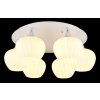 Maxy Plafonnier Luminaires Globo Lighting Chrome, Blanc, 6 lumières