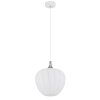 Maxy Suspension Luminaires Globo Lighting Chrome, Blanc, 1 lumière