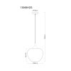 Maxy Suspension Luminaires Globo Lighting Chrome, Noir, 1 lumière