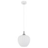 Maxy Suspension Luminaires Globo Lighting Chrome, Blanc, 1 lumière