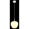 Maxy Suspension Luminaires Globo Lighting Chrome, Blanc, 1 lumière