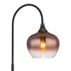 Maxy Lampadaire Luminaires Globo Lighting Chrome, Noir, 1 lumière