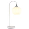 Maxy Lampe à poser Luminaires Globo Lighting Chrome, Blanc, 1 lumière