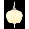 Maxy Applique murale Luminaires Globo Lighting Chrome, Blanc, 1 lumière