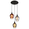 Lavus Suspension Luminaires Globo Lighting Noir, 3 lumières