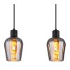 Ryan Suspension Luminaires Globo Lighting Noir, 4 lumières