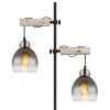 Ryan Lampadaire Luminaires Globo Lighting Écru, Noir, 2 lumières