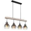 Ryan Suspension Luminaires Globo Lighting Écru, Noir, 4 lumières