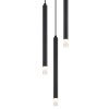 Blake Suspension Luminaires Globo Lighting Noir, 3 lumières