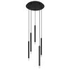 Blake Suspension Luminaires Globo Lighting Noir, 5 lumières