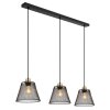 Baku Suspension Luminaires Globo Lighting Noir, 3 lumières