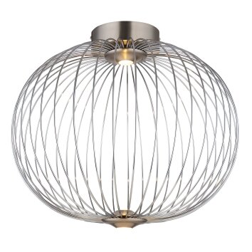 Galway Plafonnier Luminaires Globo Lighting LED Nickel mat, 1 lumière