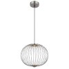 Galway Suspension Luminaires Globo Lighting LED Nickel mat, 1 lumière