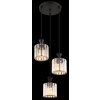 Jordana Suspension Luminaires Globo Lighting Noir, 3 lumières