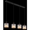 Jordana Suspension Luminaires Globo Lighting Noir, 4 lumières