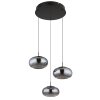 Quintara Suspension Luminaires Globo Lighting LED Noir, 1 lumière