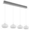 Quintara Suspension Luminaires Globo Lighting LED Nickel mat, 1 lumière