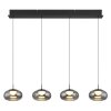 Quintara Suspension Luminaires Globo Lighting LED Noir, 1 lumière