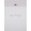 Quintara Suspension Luminaires Globo Lighting LED Nickel mat, 1 lumière