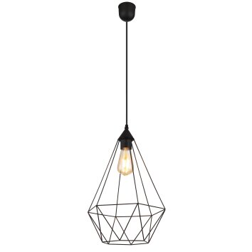 Zachary Suspension Luminaires Globo Lighting Noir, 1 lumière