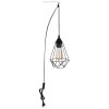 Zachary Suspension Luminaires Globo Lighting Noir, 1 lumière