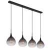 Olsen Suspension Luminaires Globo Lighting Noir, 4 lumières