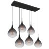 Olsen Suspension Luminaires Globo Lighting Noir, 6 lumières