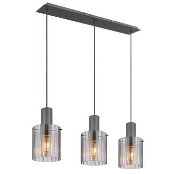 Tulivar Suspension Luminaires Globo Lighting Gris, 3 lumières