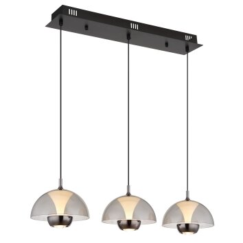 Arus Suspension Luminaires Globo Lighting LED Noir, 1 lumière