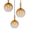 Marinella Suspension Luminaires Globo Lighting Noir, 3 lumières