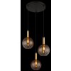 Marinella Suspension Luminaires Globo Lighting Noir, 3 lumières