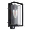 Logana Luminaire extérieur Luminaires Globo Lighting Noir, 1 lumière, Détecteur de mouvement