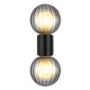 Ander Applique murale Luminaires Globo Lighting Noir, 2 lumières