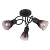 Satella Plafonnier Luminaires Globo Lighting Noir, 3 lumières