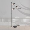 Satella Lampadaire Luminaires Globo Lighting Noir, 3 lumières