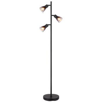 Satella Lampadaire Luminaires Globo Lighting Noir, 3 lumières