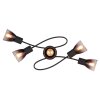 Satella Plafonnier Luminaires Globo Lighting Noir, 5 lumières