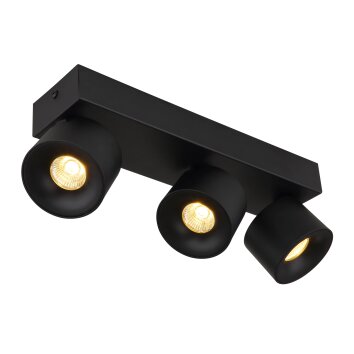 Rae Plafonnier Luminaires Globo Lighting LED Noir, 3 lumières